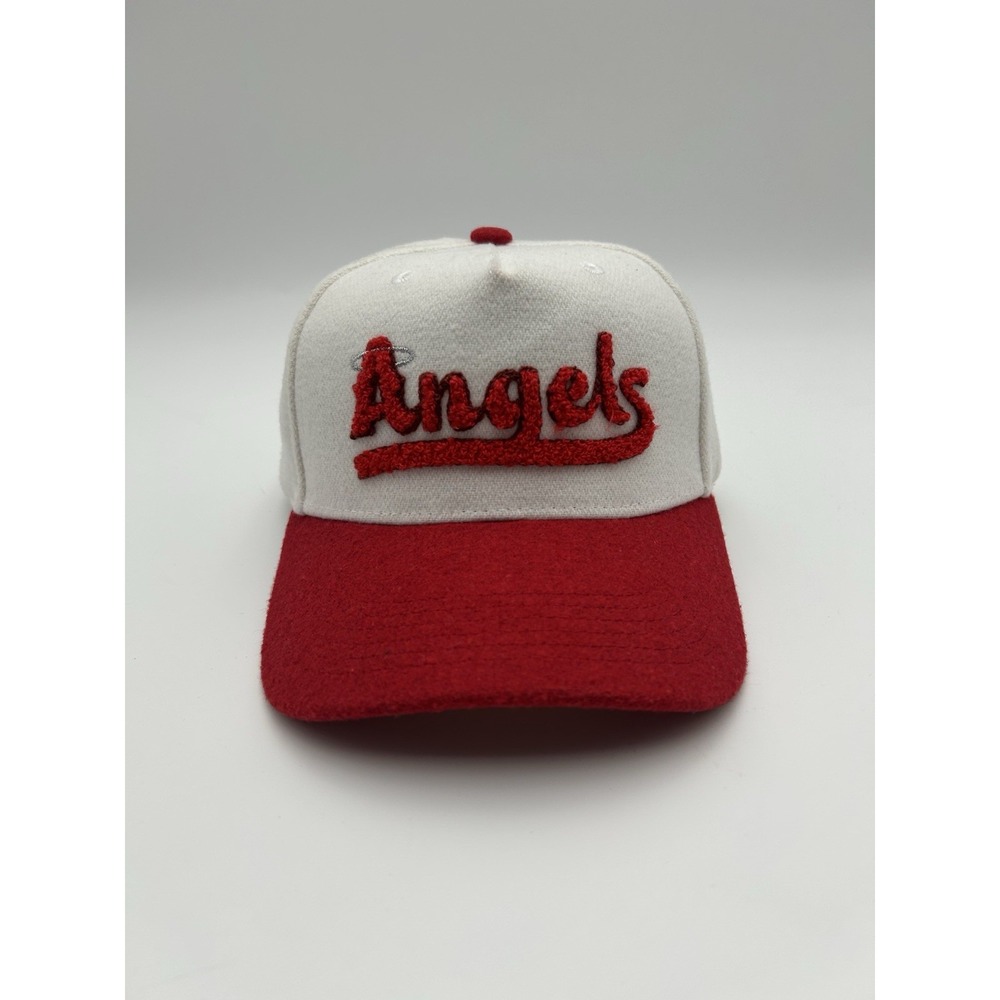 Yakult Angels Baseball Hat Cap White Red Adjustable Strapback Embroidered Logo